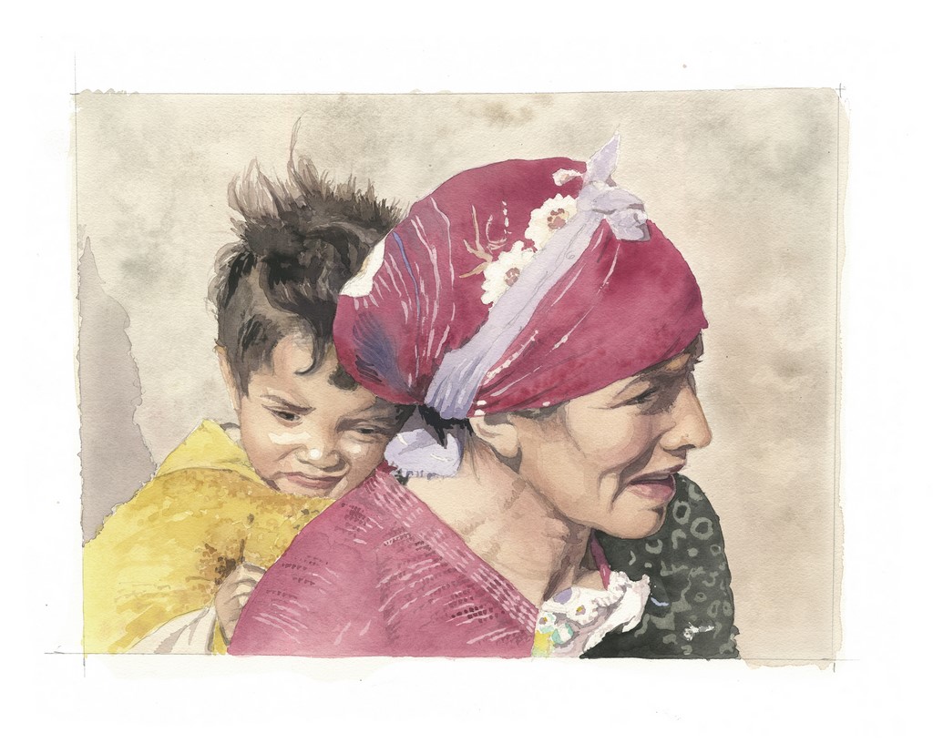 Mère et enfant Berbères